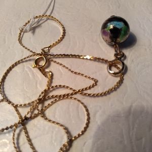 Chain with pendant gold color new